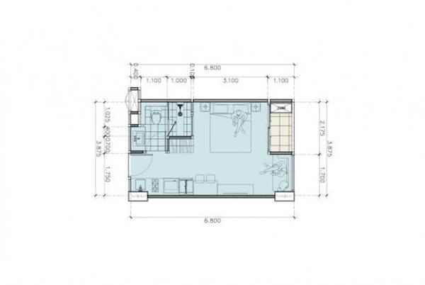 Cheap  Studio at Naam Talay 
